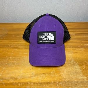 The North Face Trucker Hat Purple & Black.